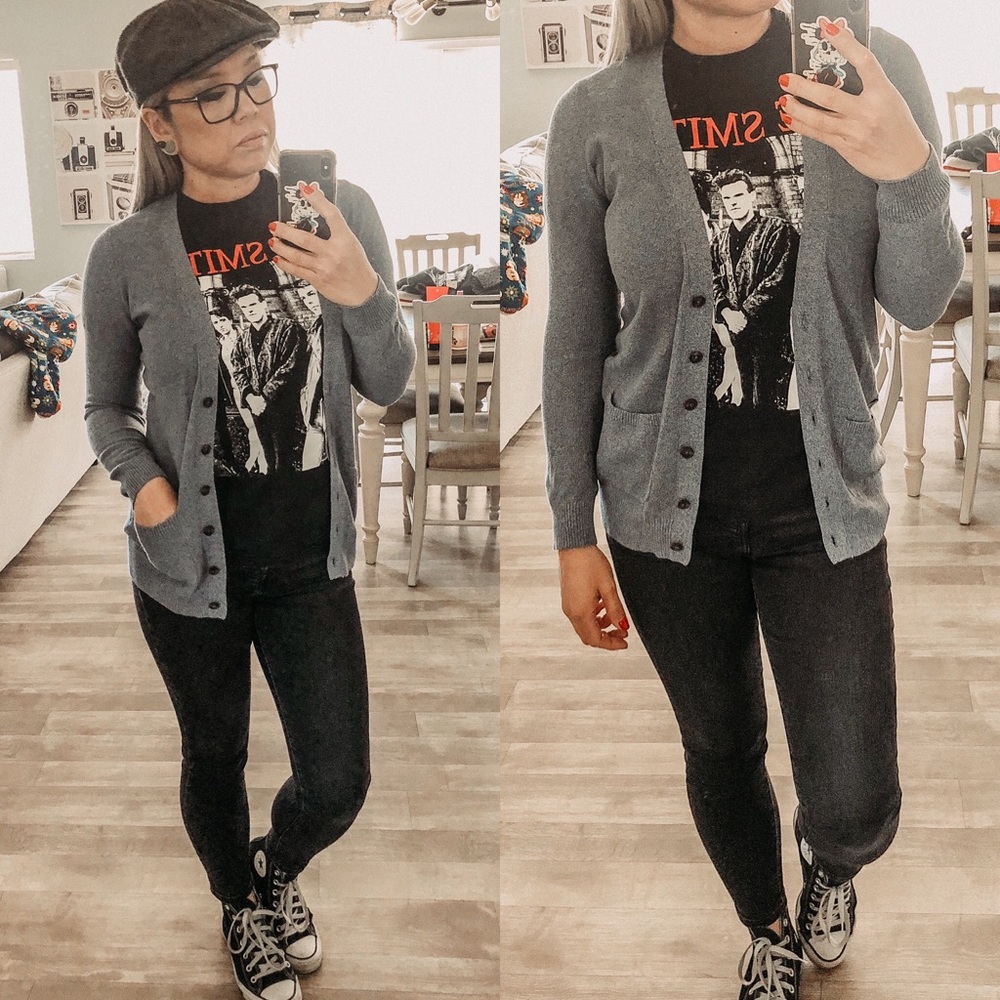 Madewell V Neck Lightweight Knit Cardigan Sweater - Picture 1 of 8